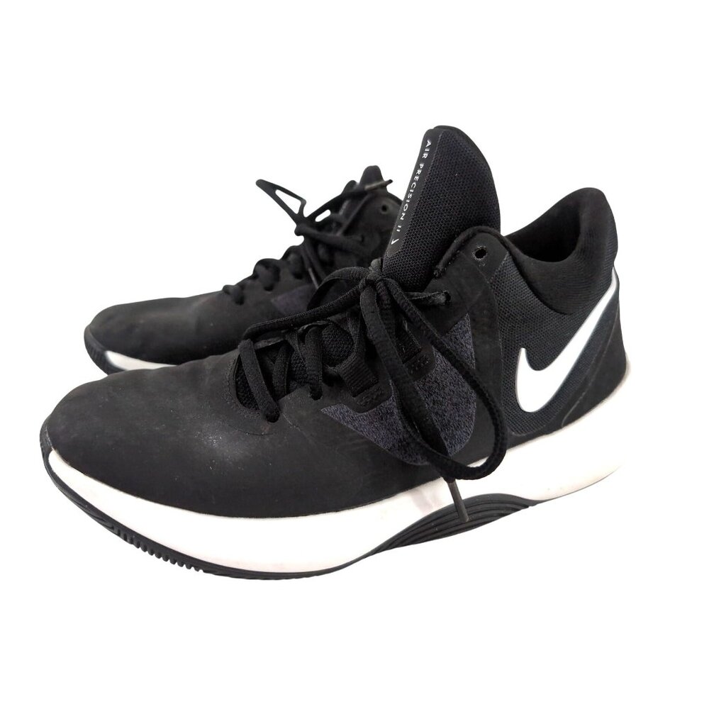 Nike Sneaker‎ Mens 5 Air Precision 2 NBK Black White Mid Top Basketball Everyday